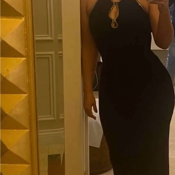 Sandro Embellished Colorful Beaded Halter Dress - Picture 7 of 7